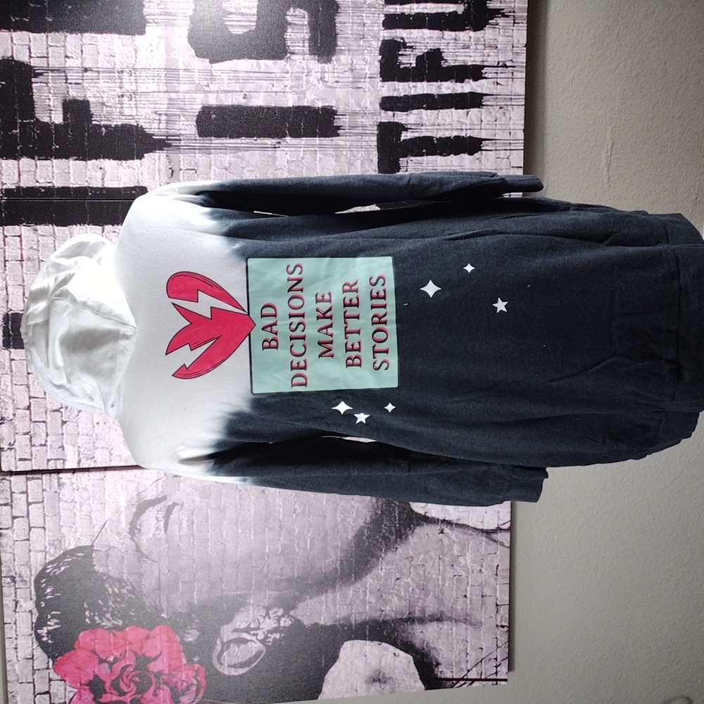 Torrid LoveSick Bad Decision Tie Dye Sweatshirt Dress Sz 2X - Picture 5 of 7